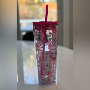 Roller Rabbit/Starbucks collab Tumbler with Straw